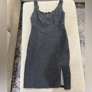 NWOT**** Elegant Black Denim Dress
